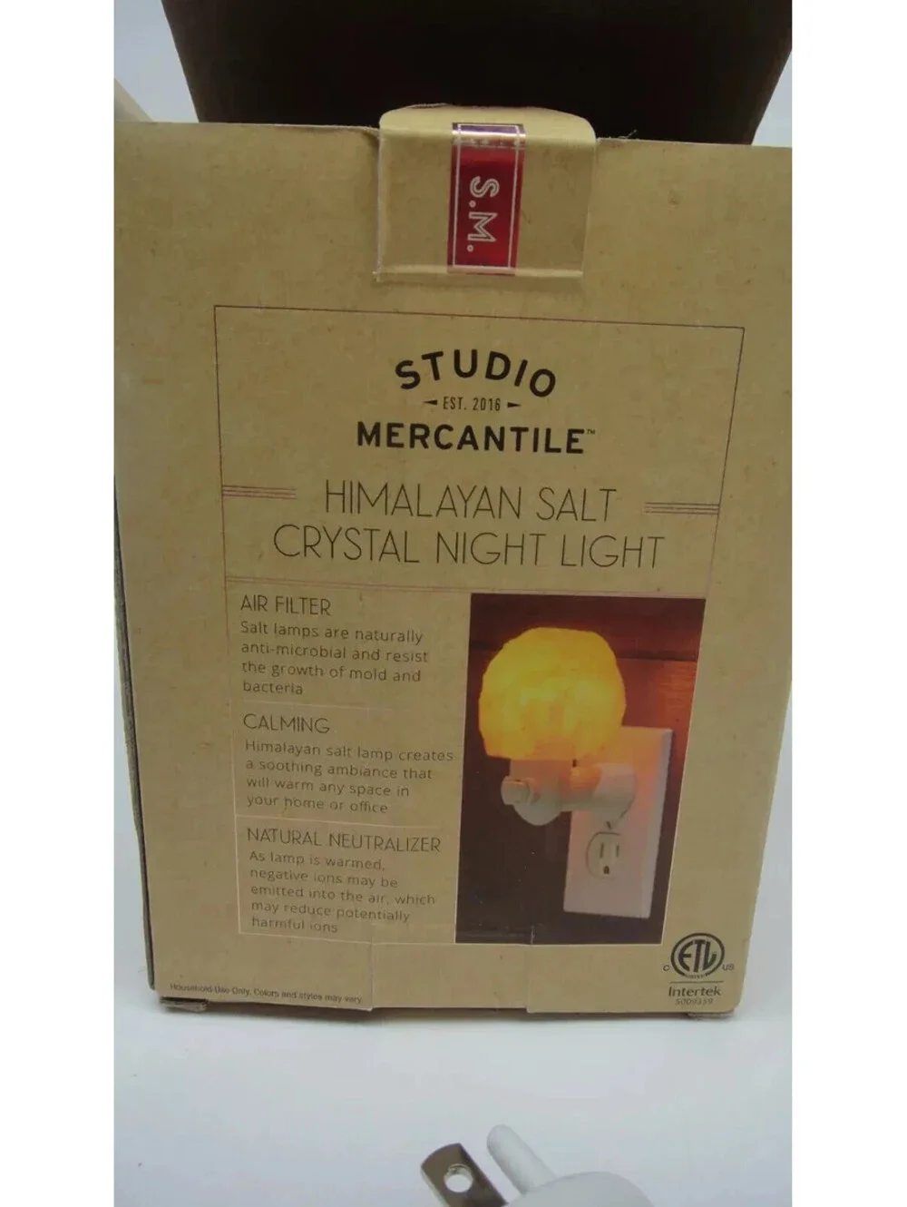 Himalayan Salt Crystal Natural Air Filter Night Light Neutralizer   NEW!!